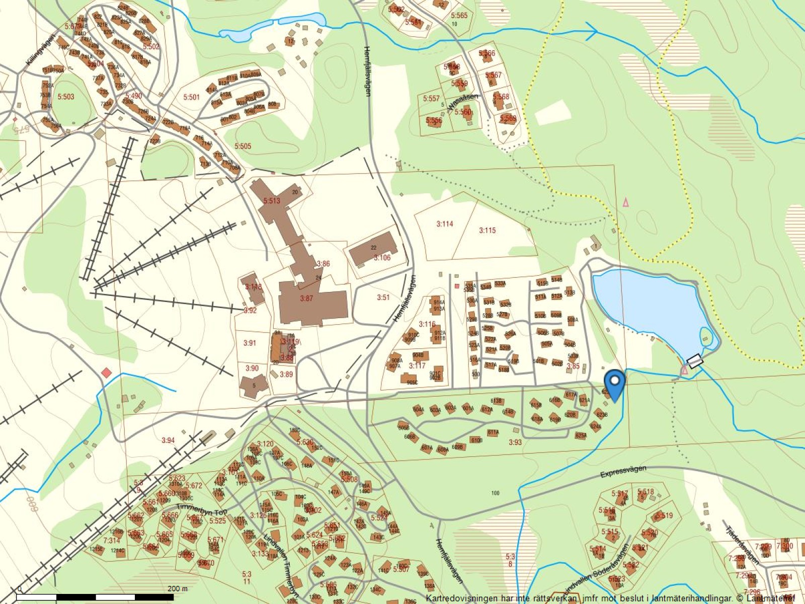 Fastighetskarta Dalbyn 622B
