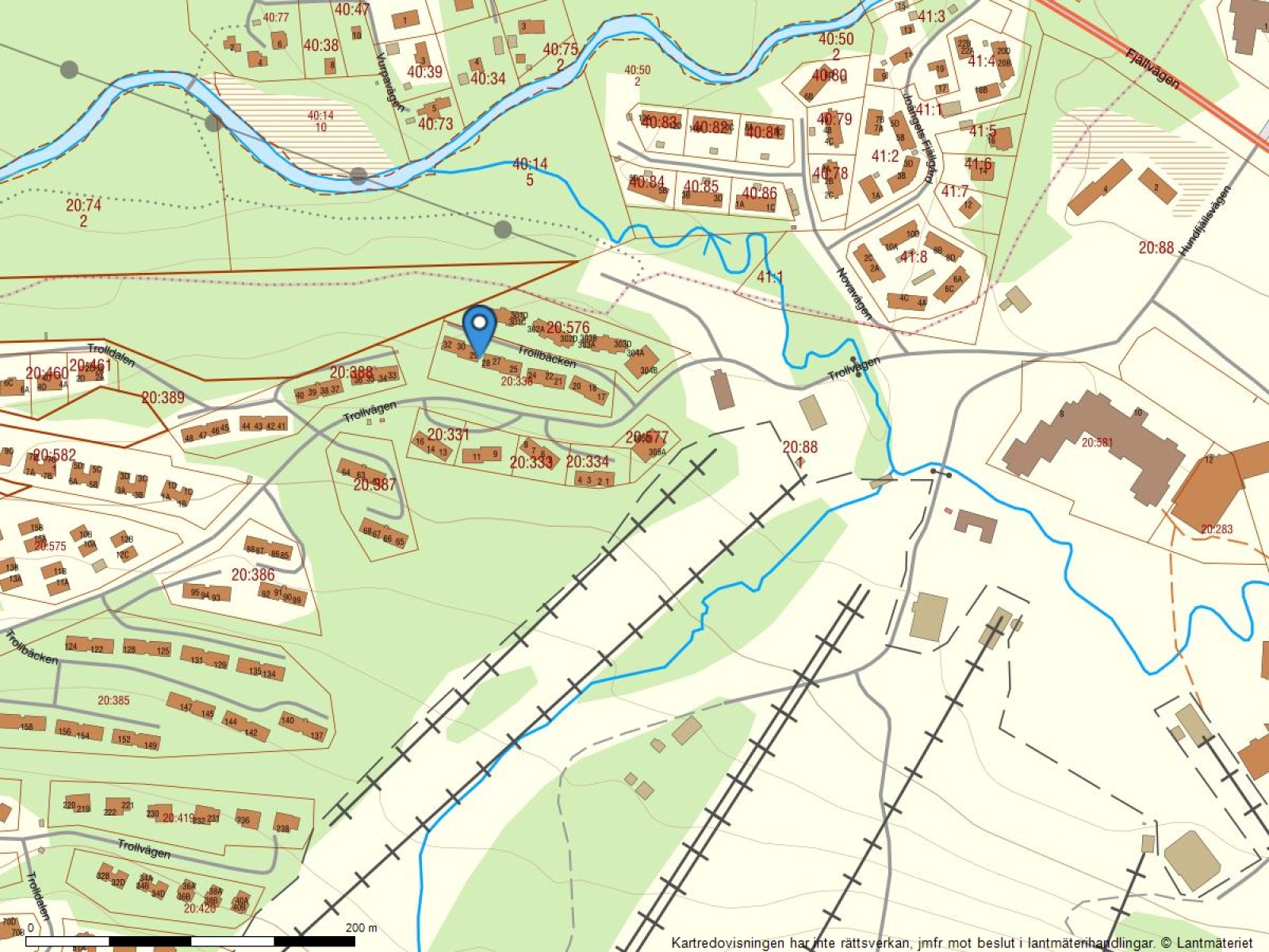 Fastighetskarta Trollbäcken 29