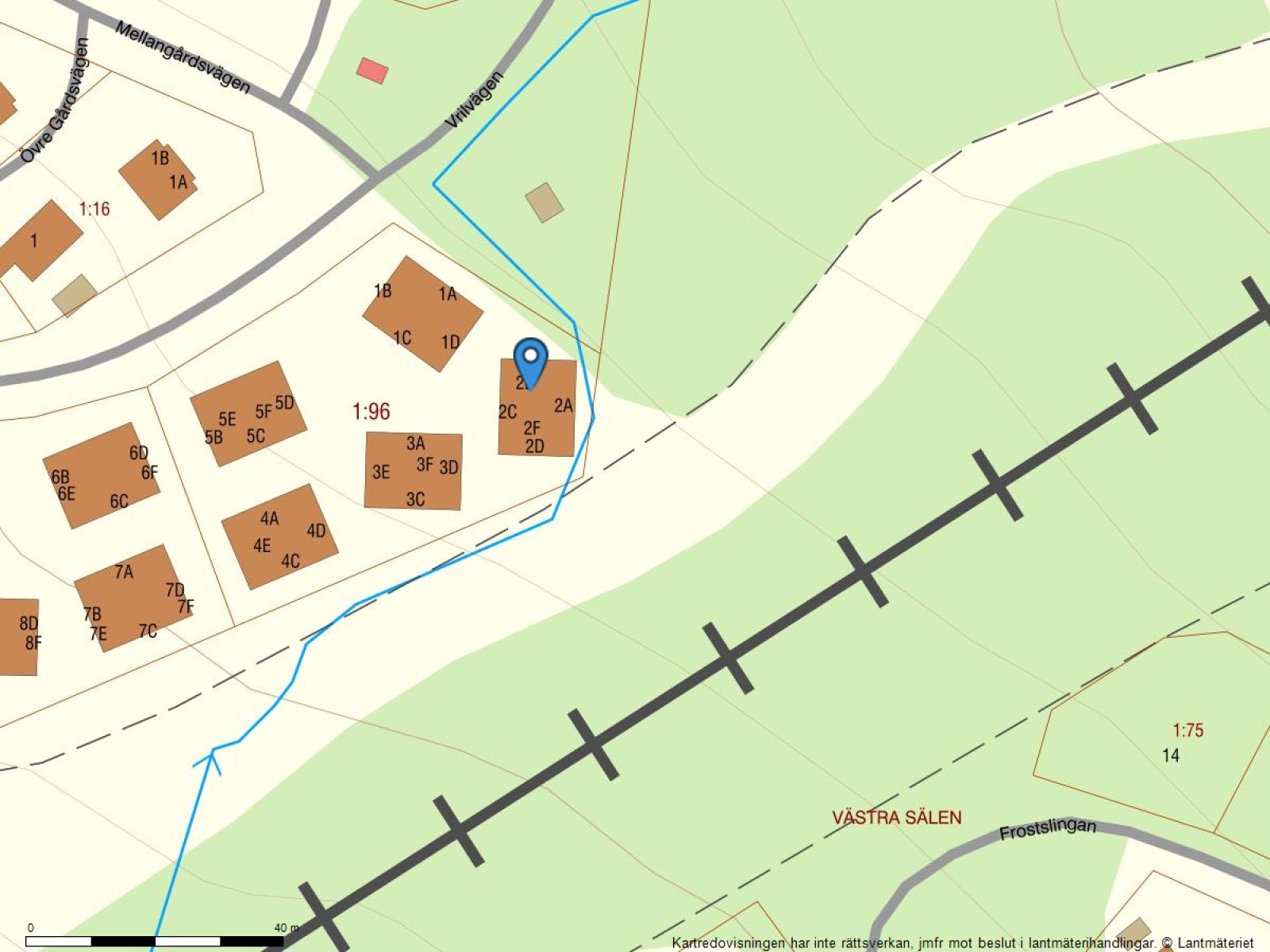 Fastighetskarta Vrilbacken 2E