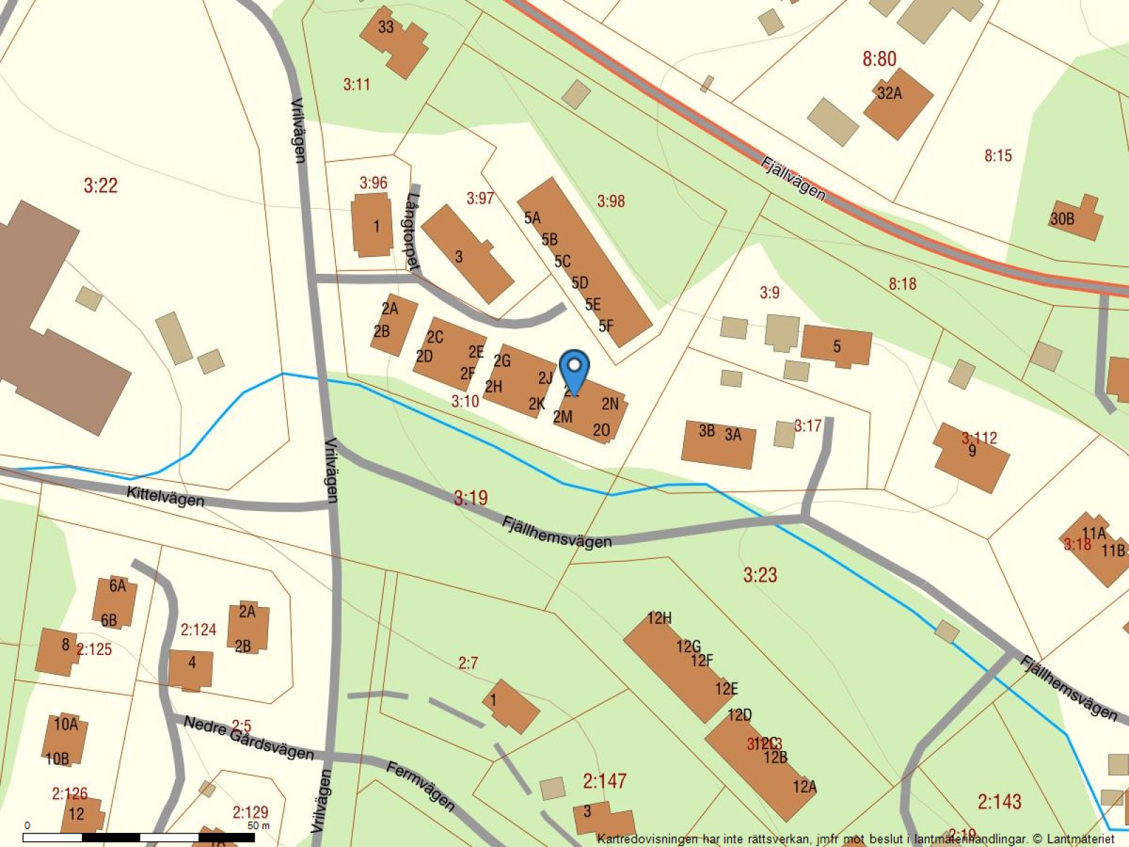 Fastighetskarta Långtorpet 2L