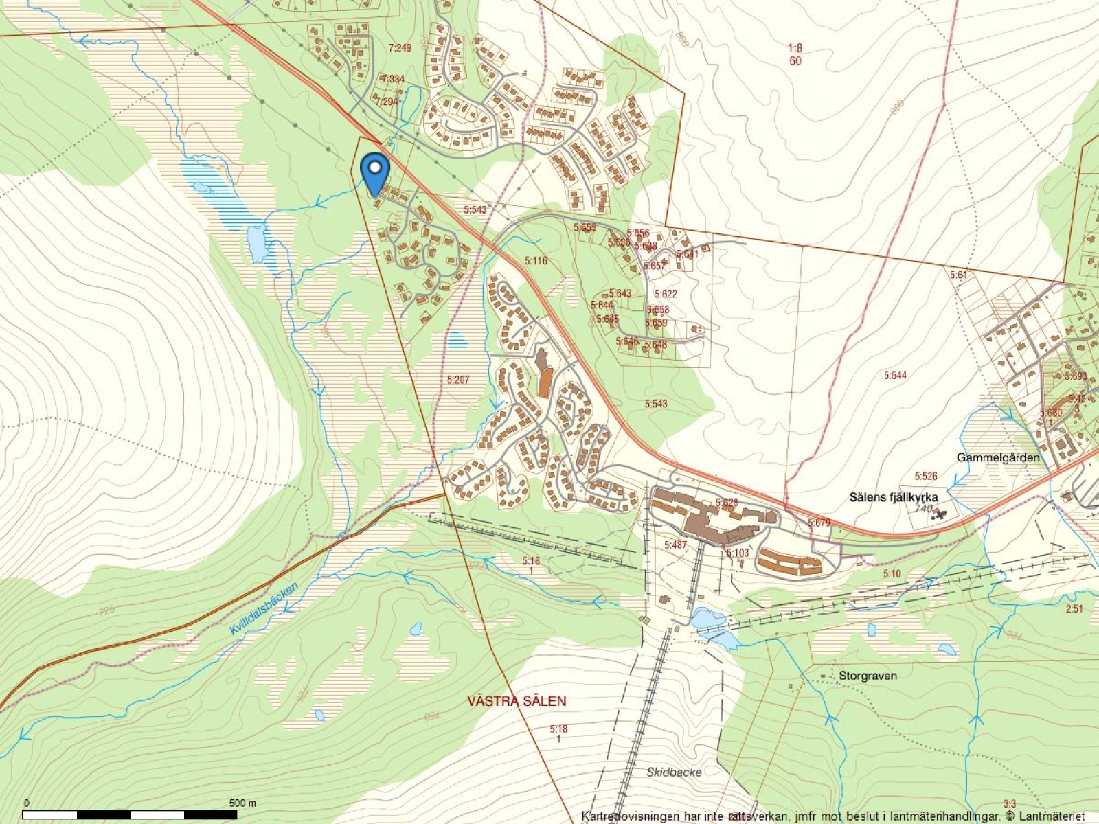 Fastighetskarta Tallmyrslingan 2B