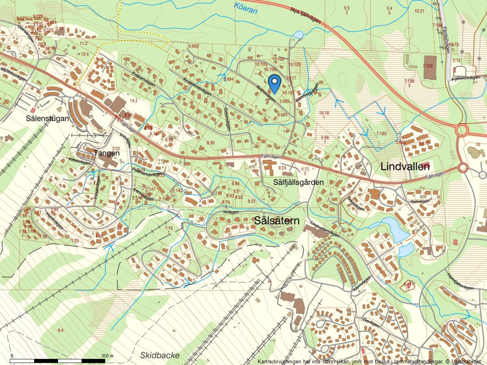 Fastighetskarta Kransvägen 2