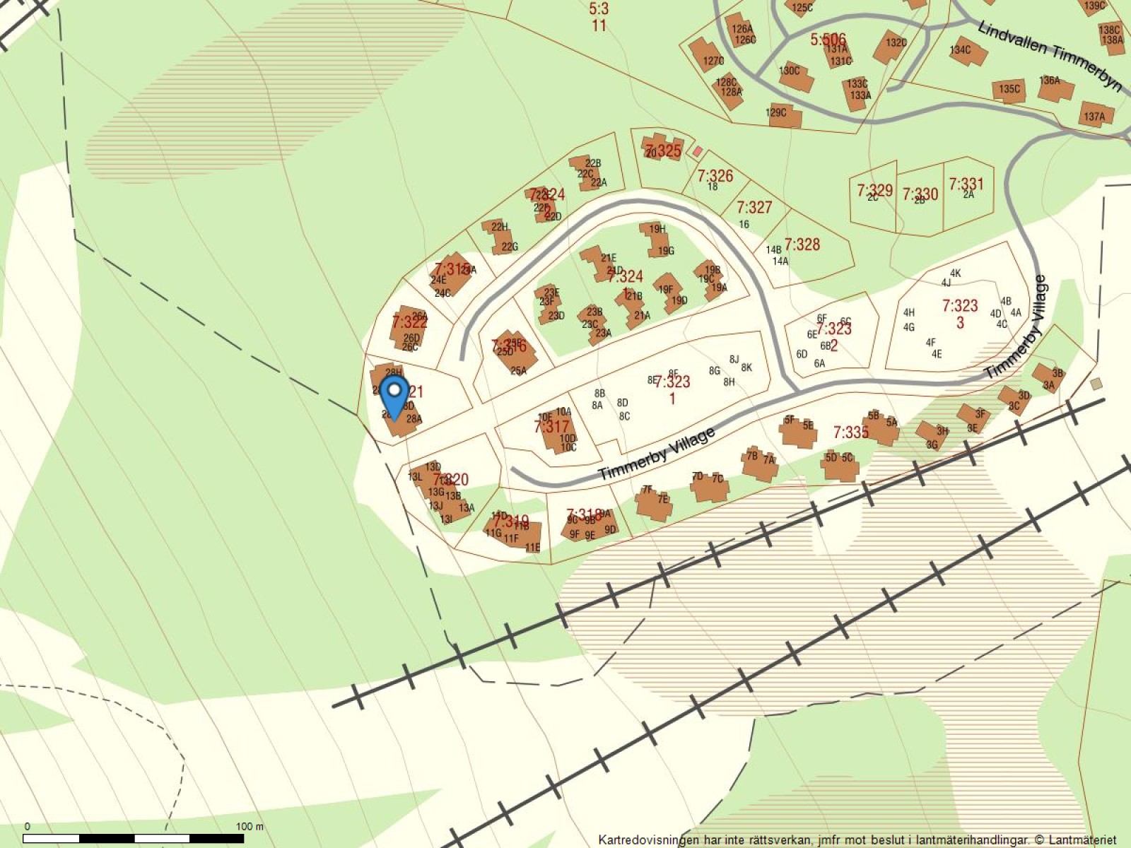 Fastighetskarta Timmerby Village 28F