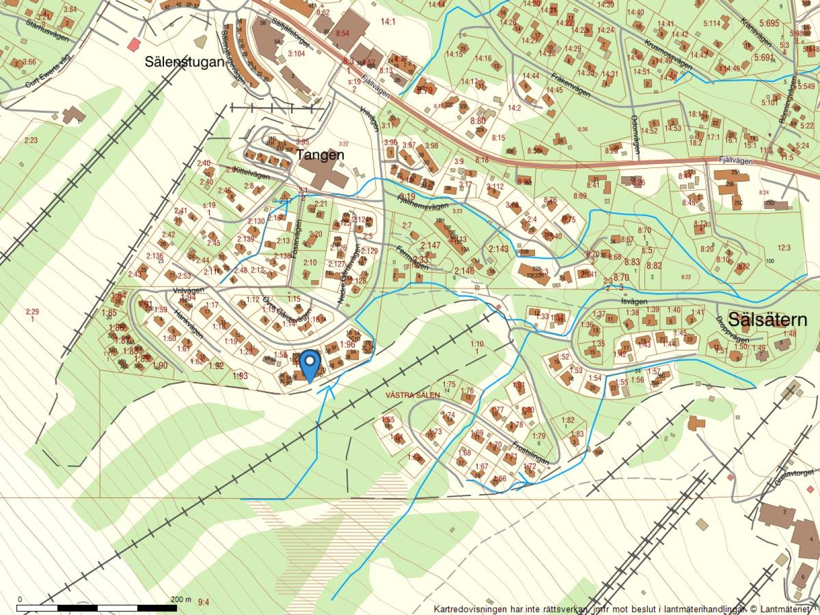Fastighetskarta Vrilbacken 8F