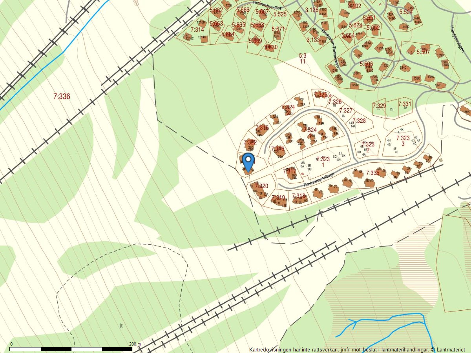 Fastighetskarta Timmerby Village 28E