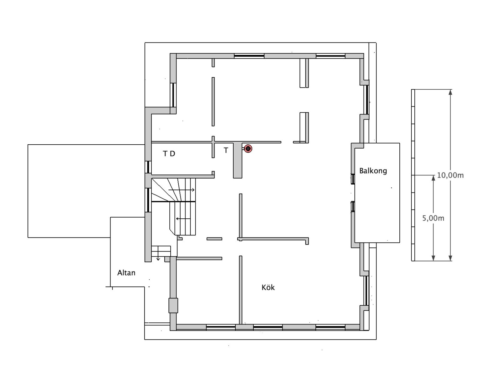 Plan 2 Emblavägen 1D