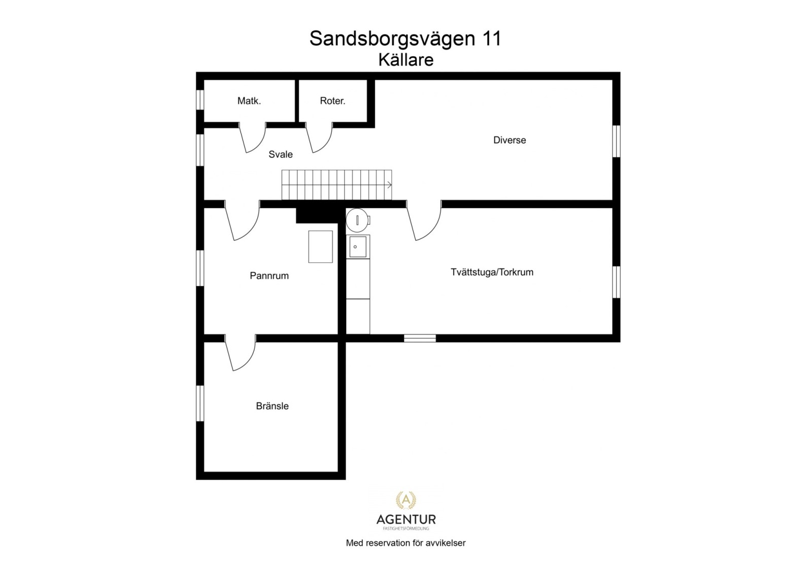 2D Floor Plan - Källare - Letterhead Sandsborgsvägen 11