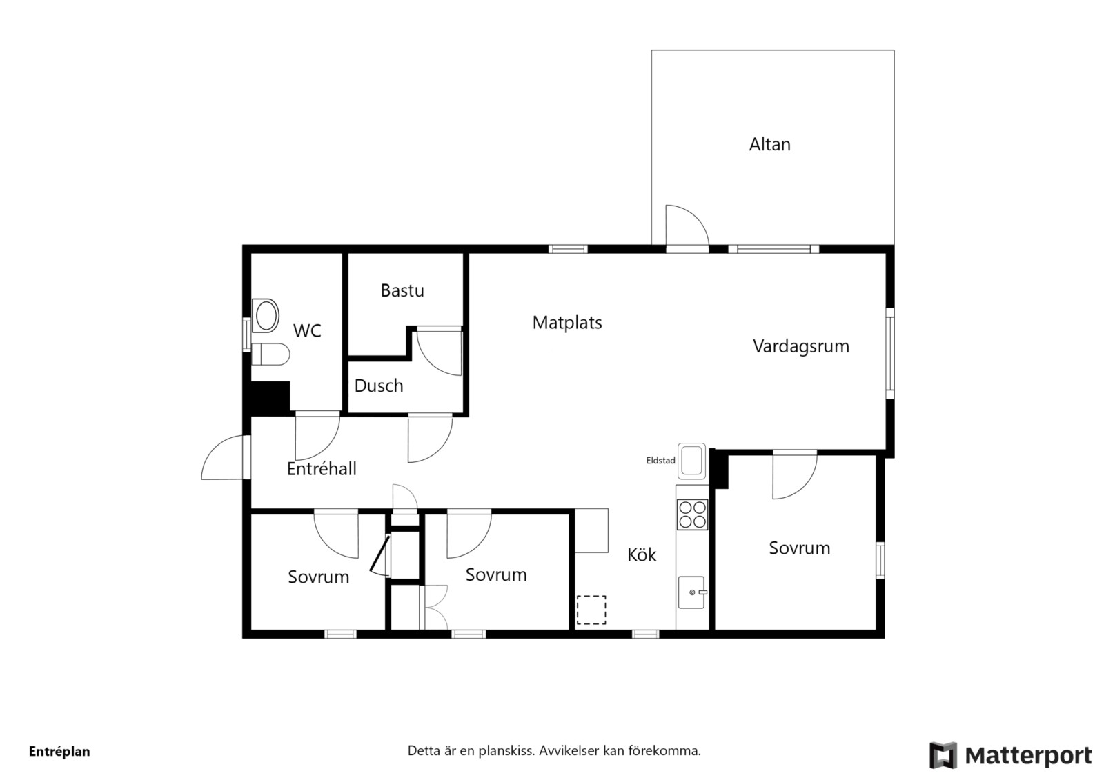 Planskiss Släpvägen 12