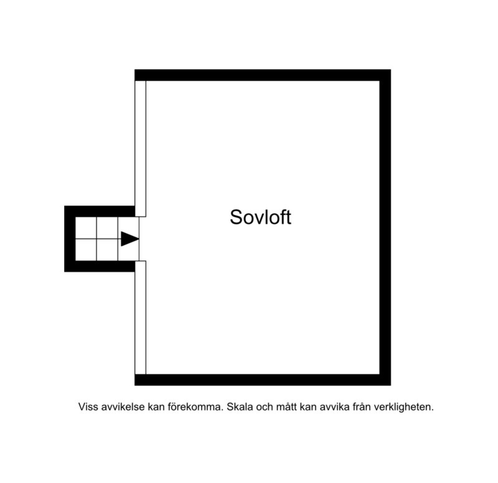 Planskiss, loftplan Tallmyrslingan 3C