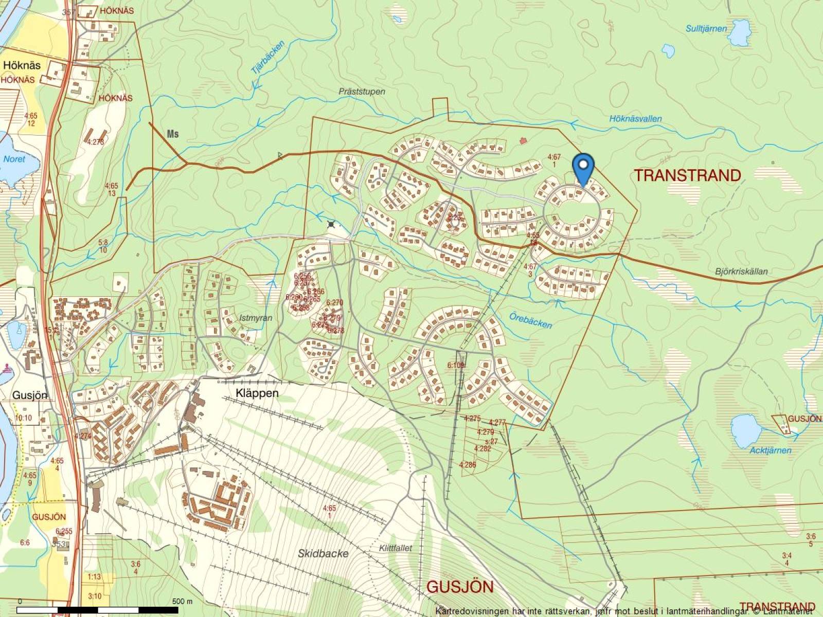 Fastighetskarta Kallsjösätervägen 470