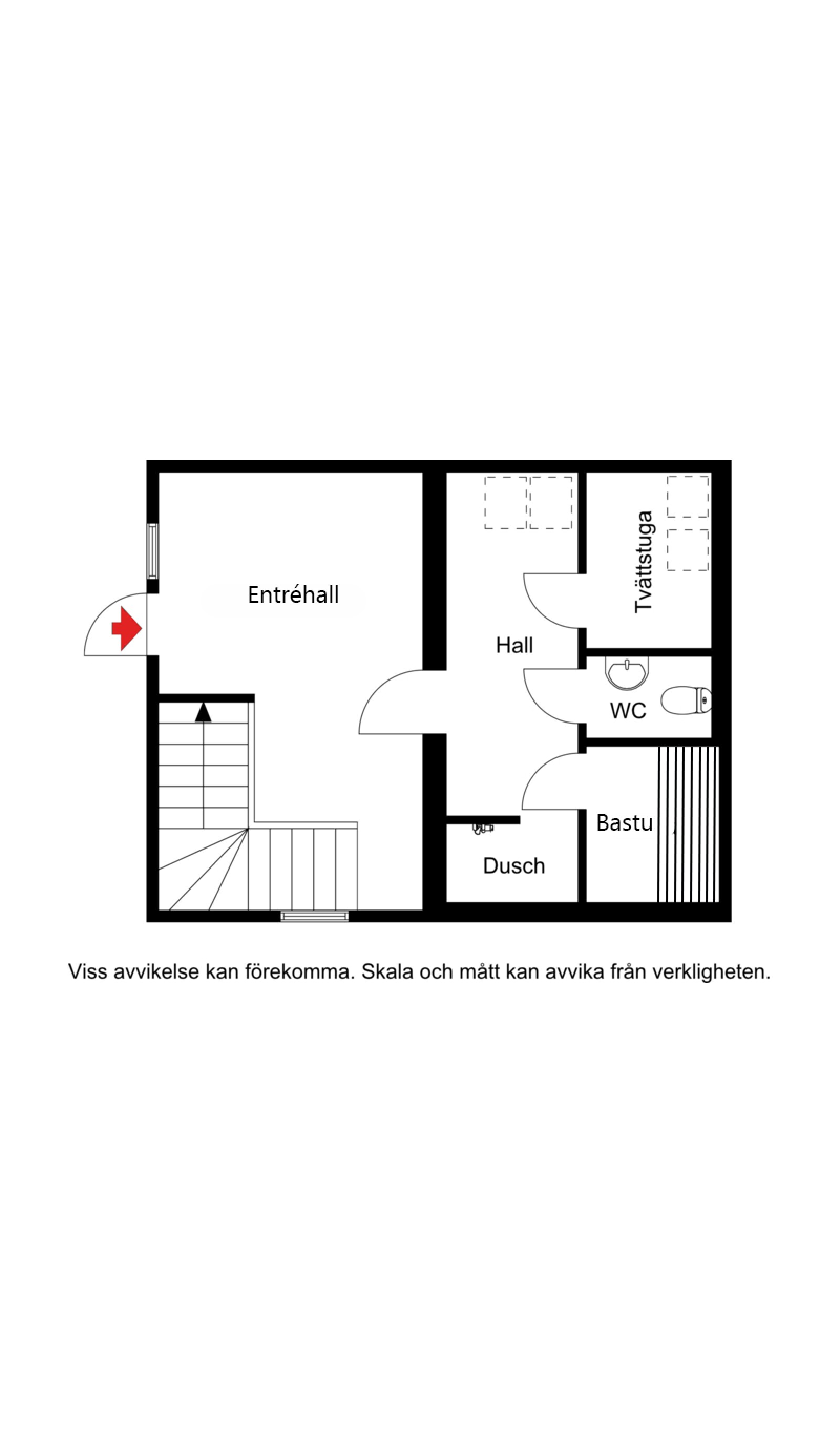 Planskiss, entréplan Örnstigen 7