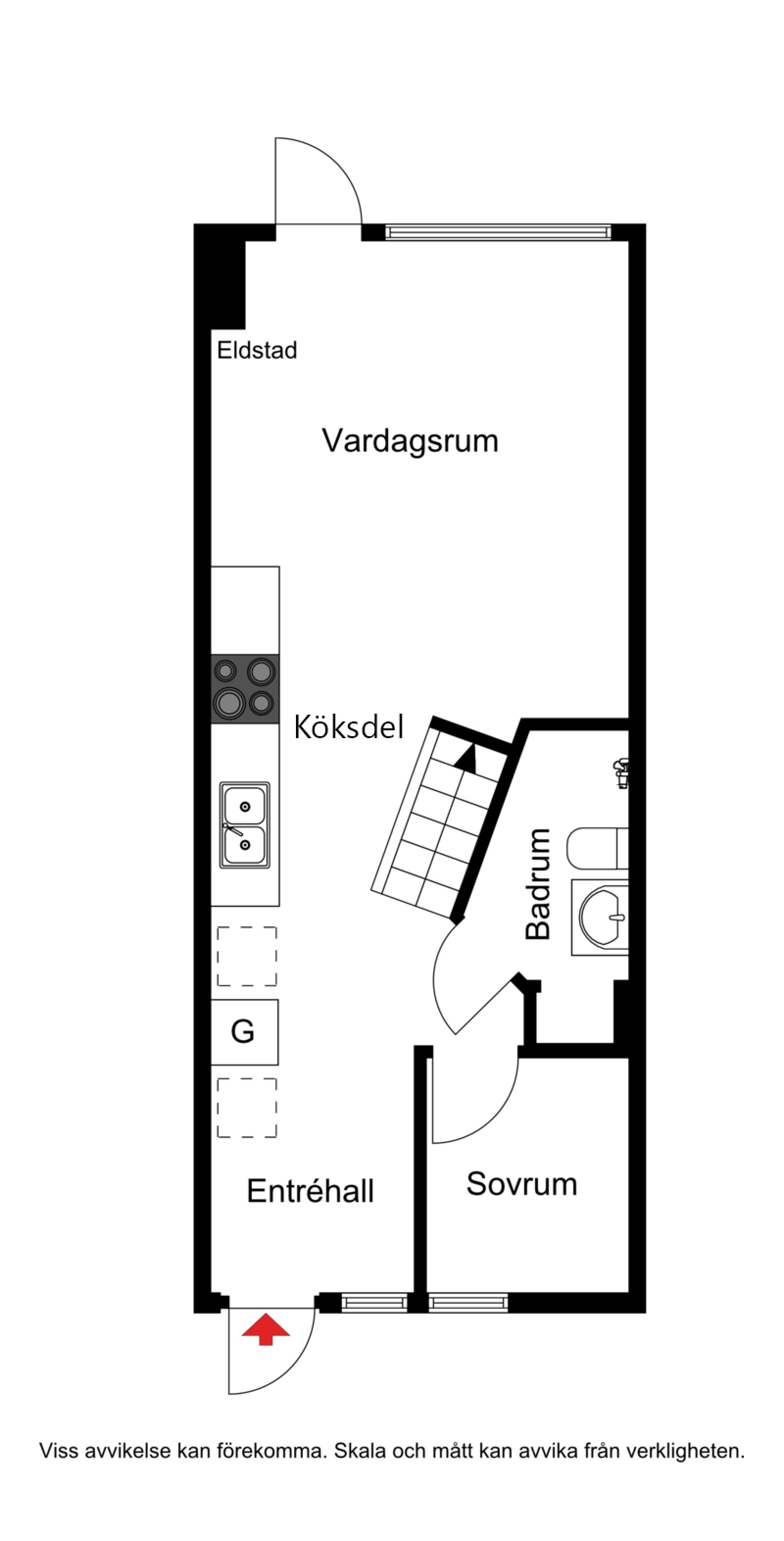 Planskiss entréplan Sjungarbacken 1150