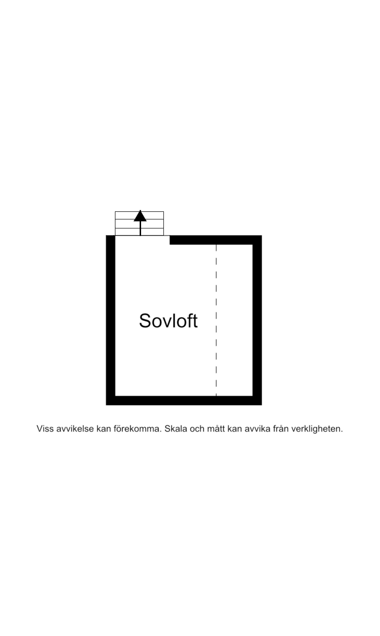 Planskiss loft Hjortstigen 26A