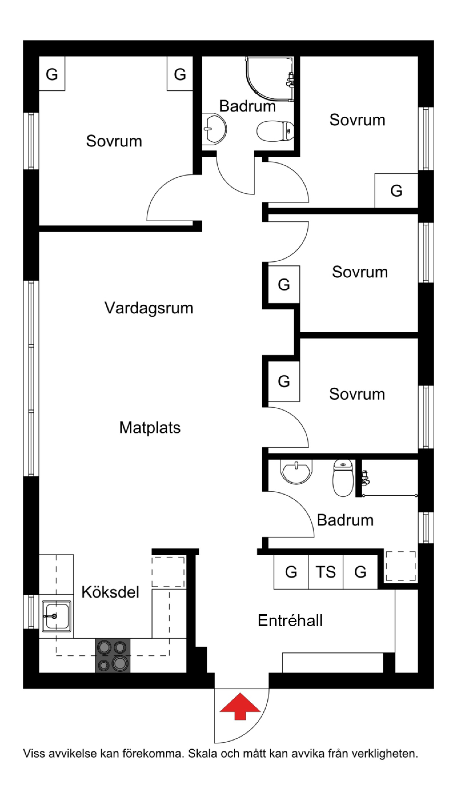 Planskiss Trollbäcken 6 Ö