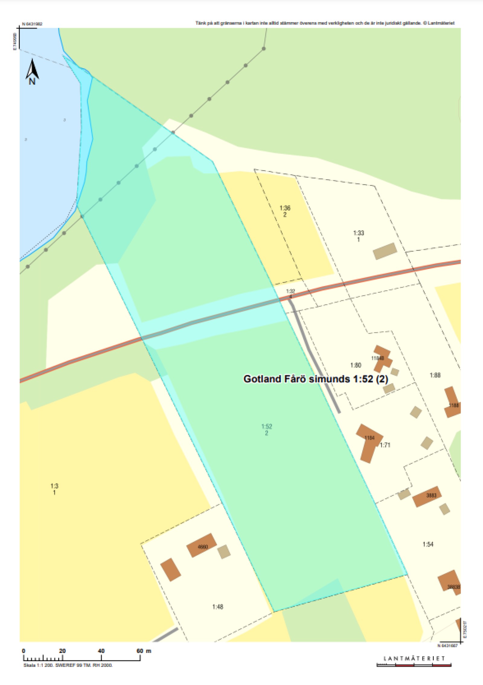 Skifte 2 fastighetskarta Fårö Simunds