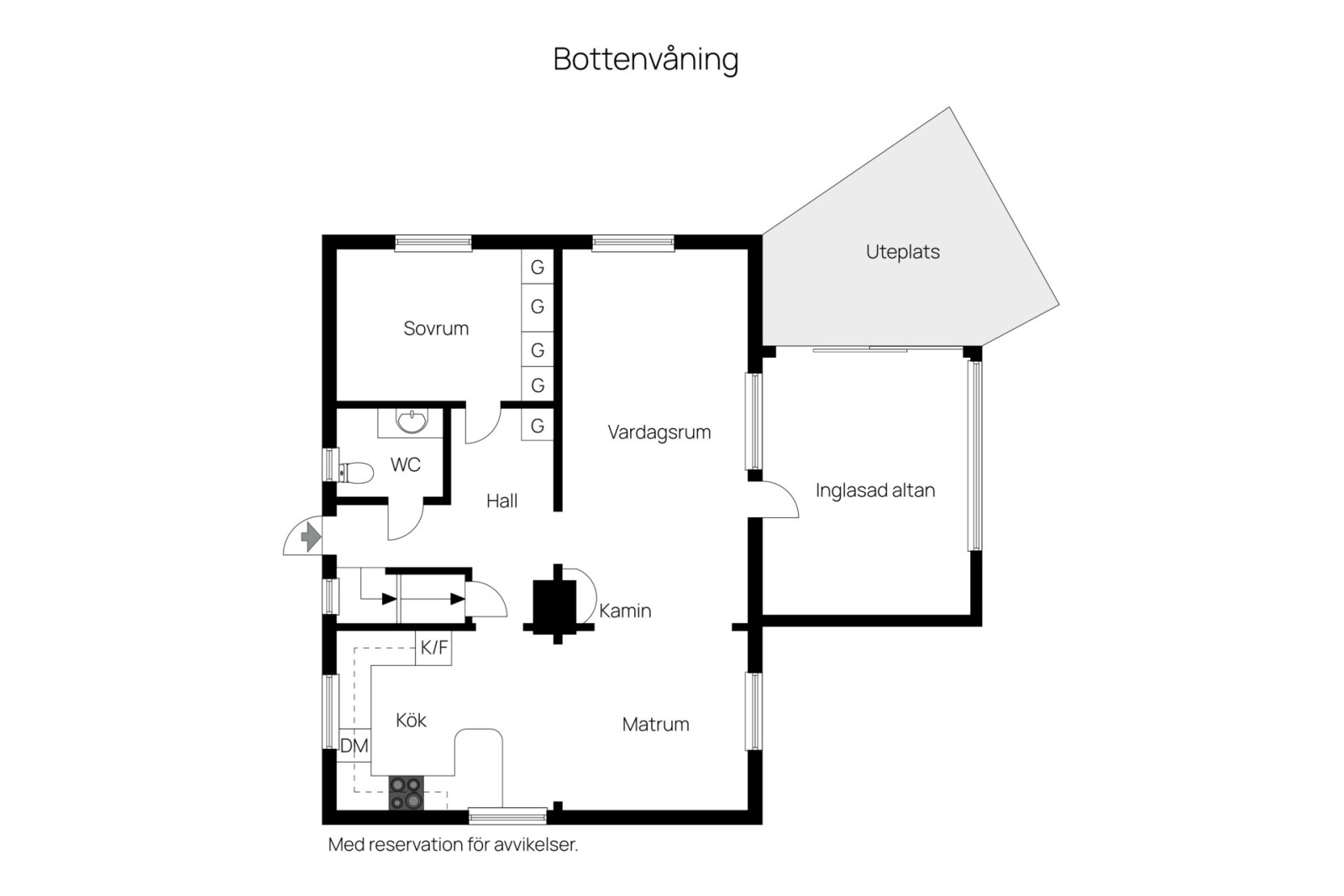 Bottenvåning Länsmansvägen 16