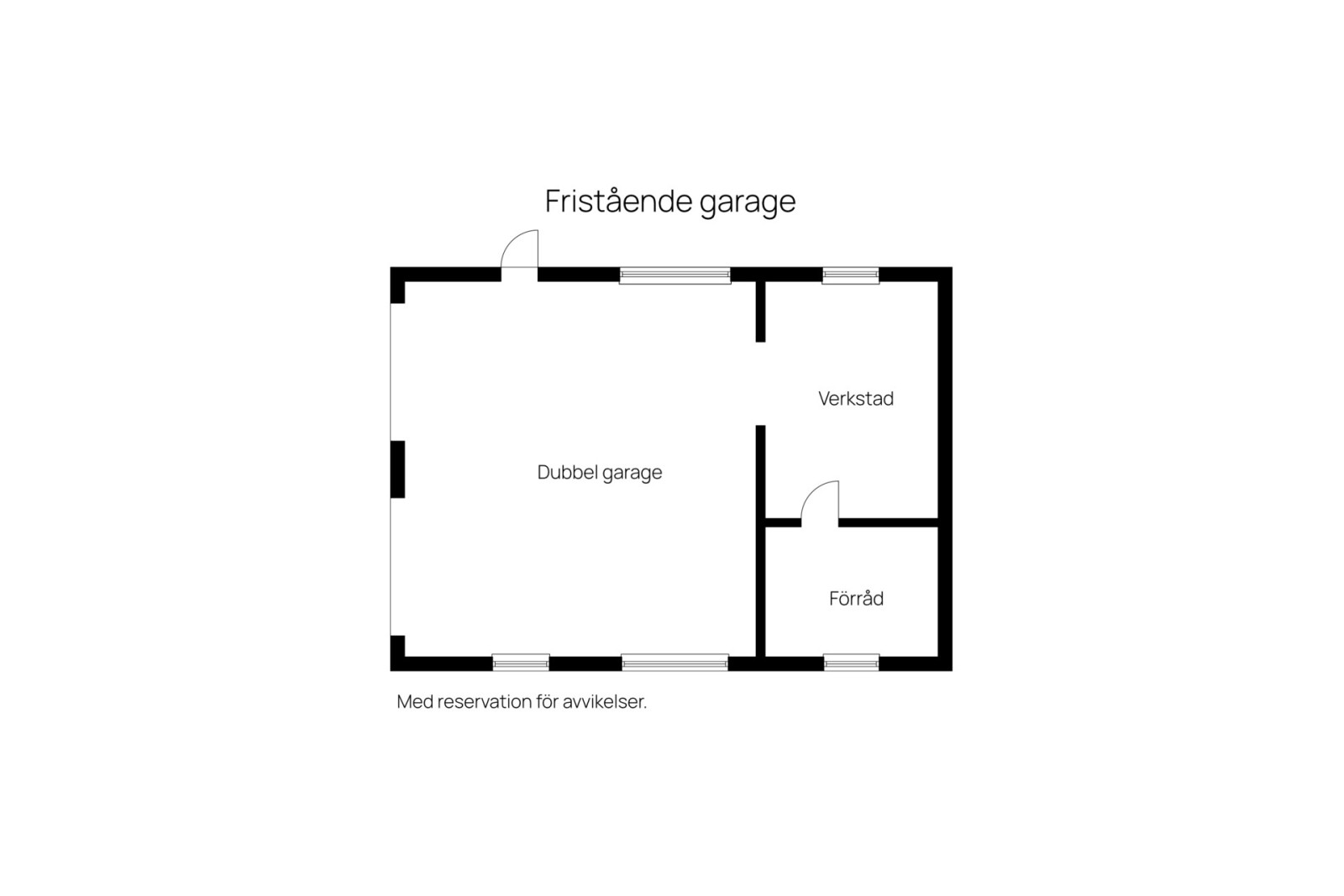 Dubbelgarage Länsmansvägen 16