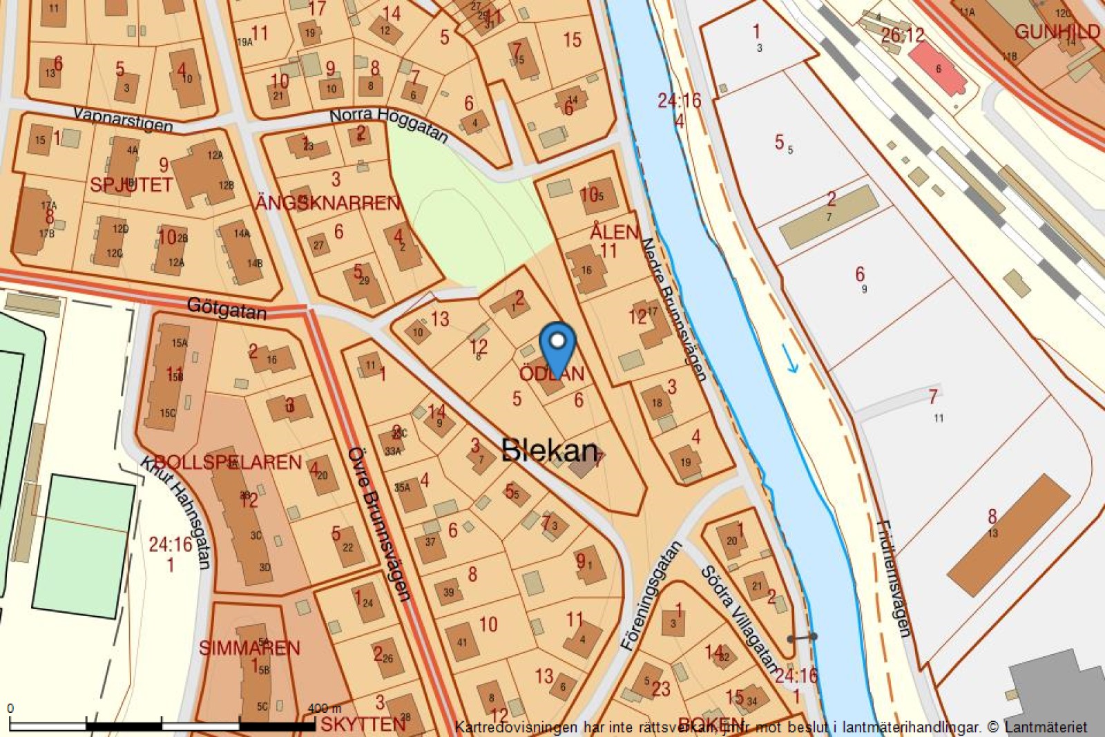 Fastighetskarta Götgatan 4