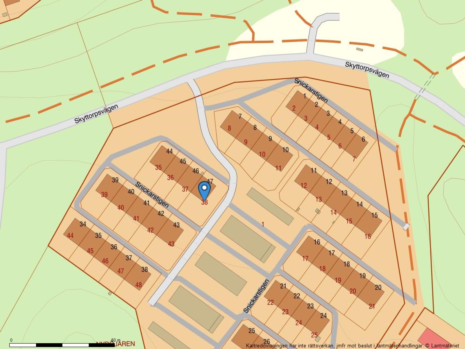 Fastighetskarta Snickarstigen 47