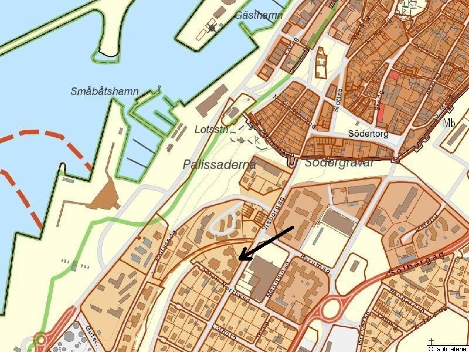 Karta Visborgsgatan 28 A