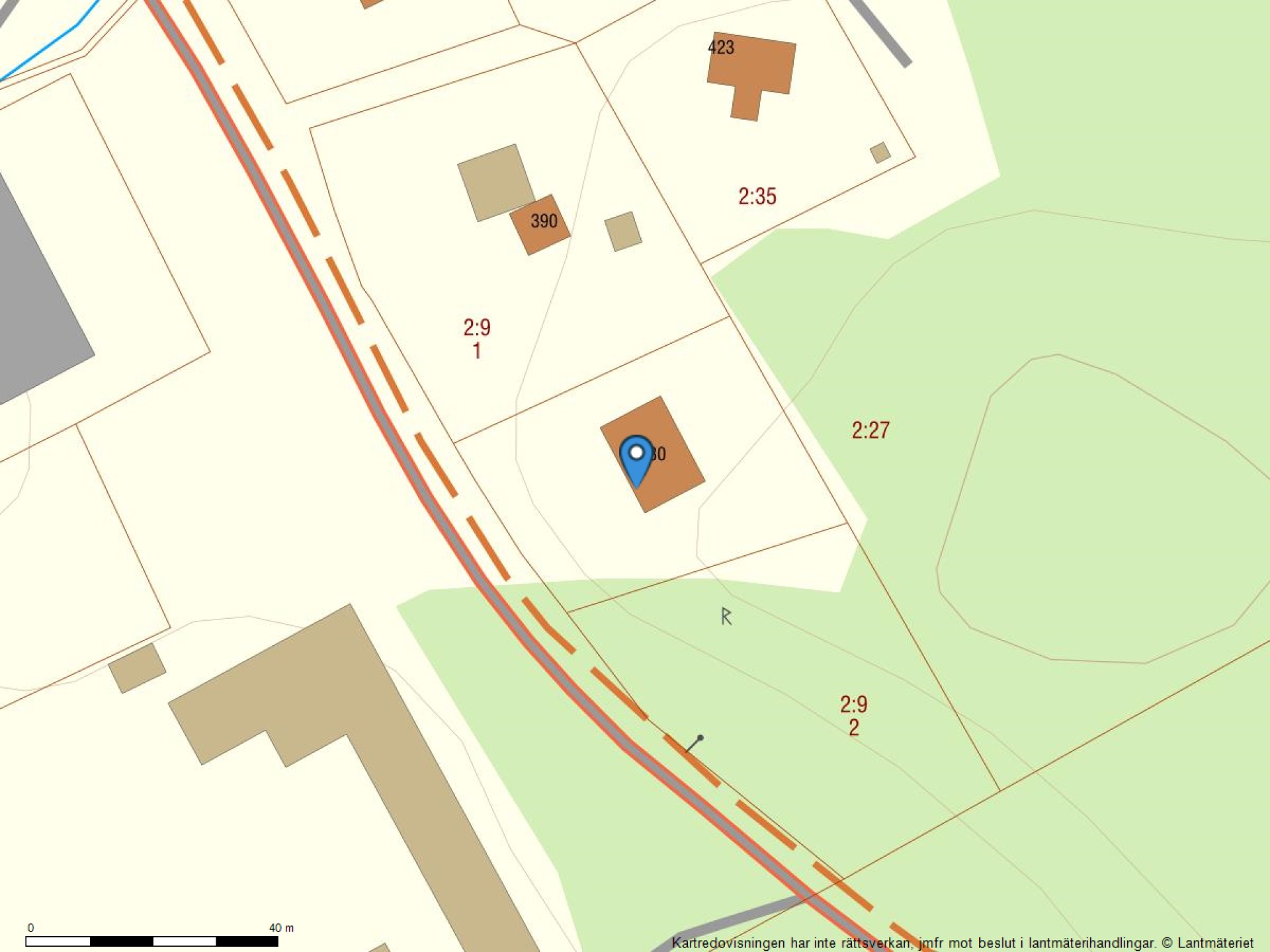 Fastighetskarta Lundby 380-14