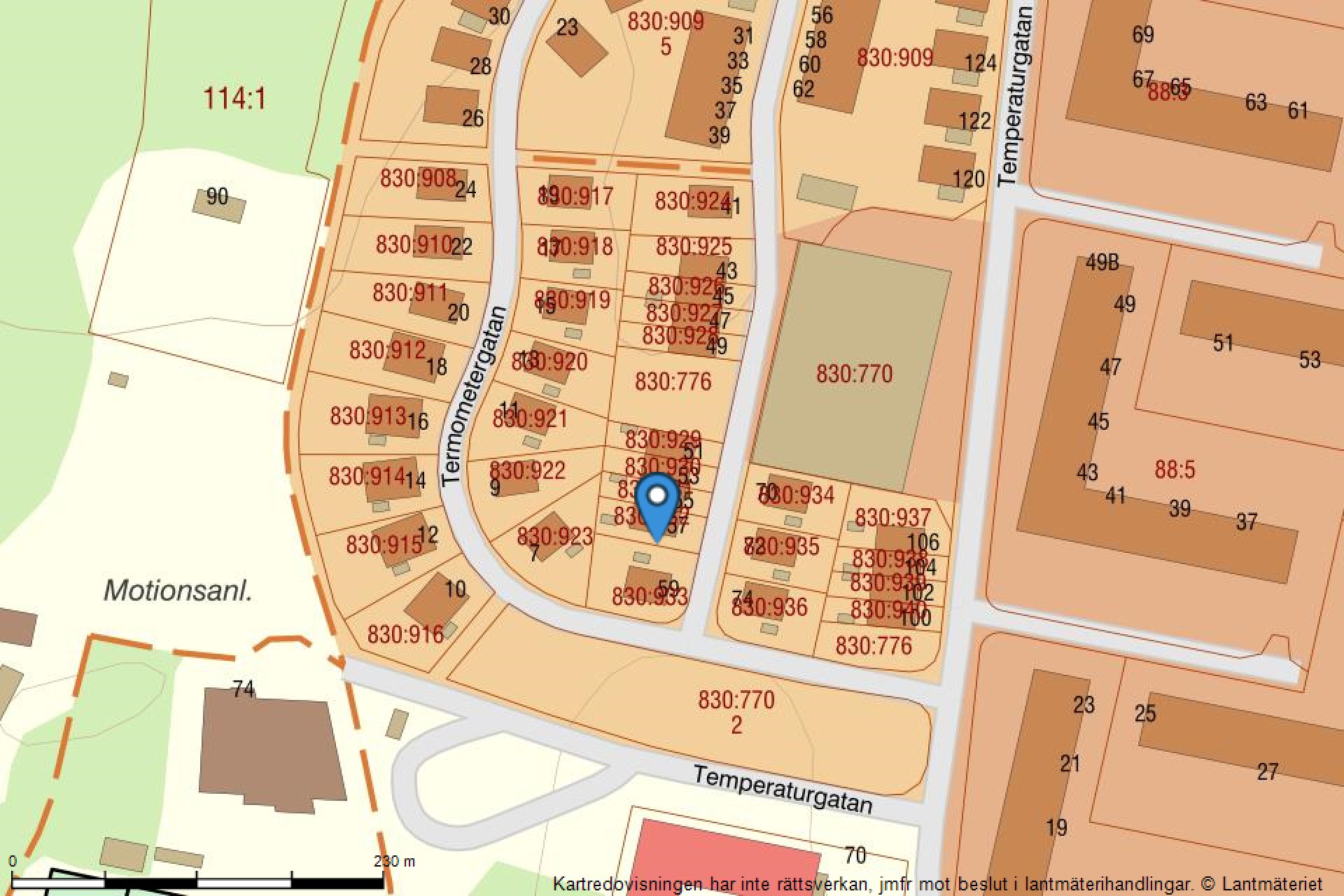 Fastighetskarta Termometergatan 57-28