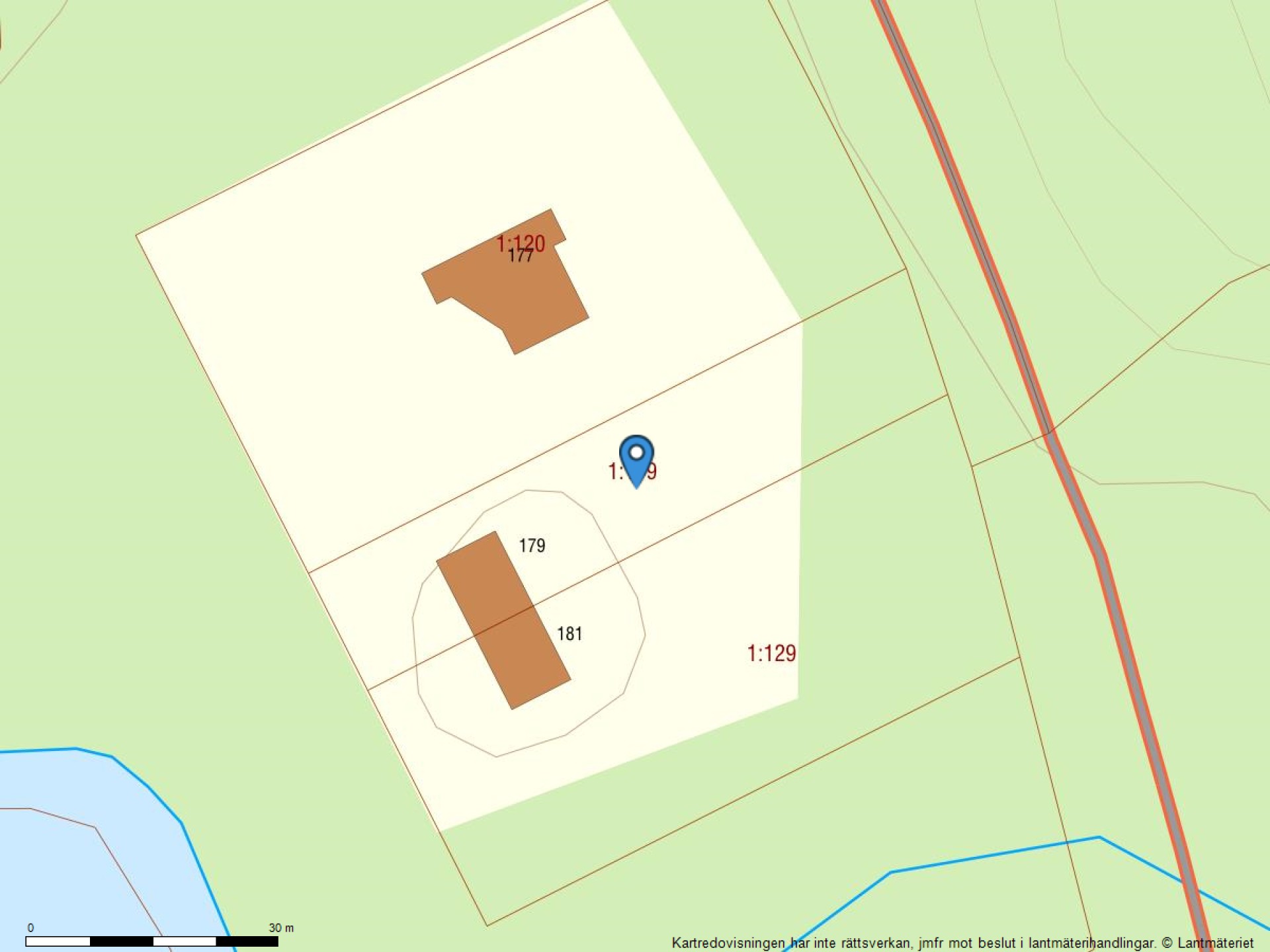 Fastighetskarta Benarebyvägen 179-41