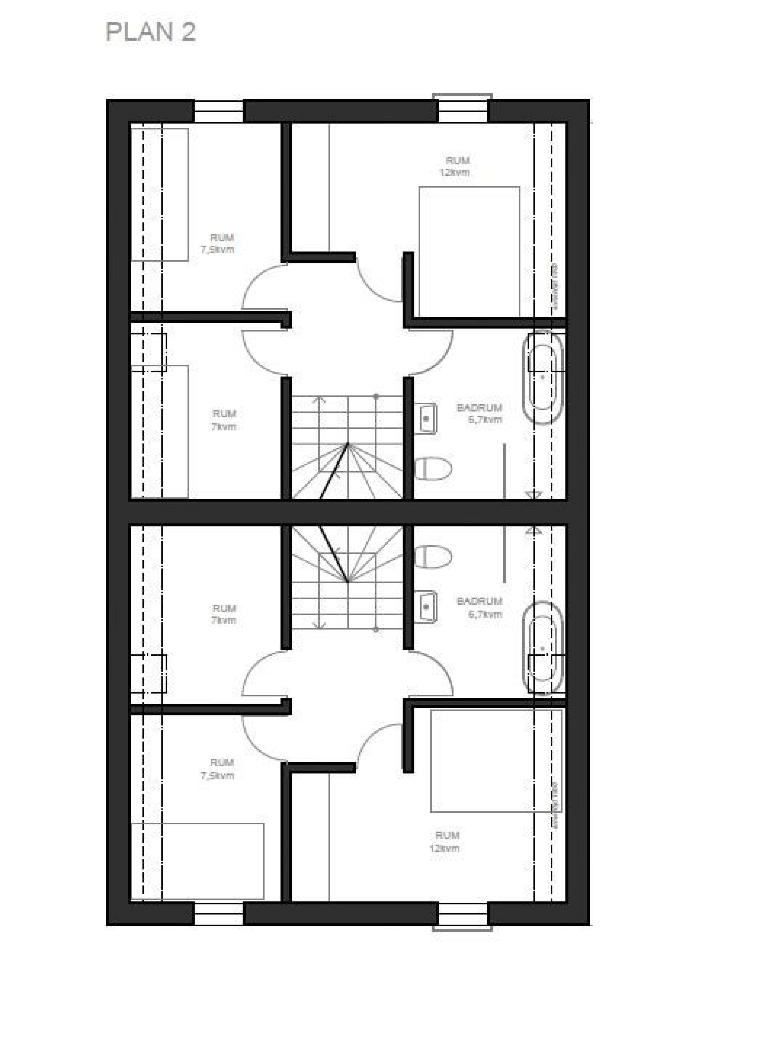 Plan 2 Västerhejde Hallbrosvägen 11 B