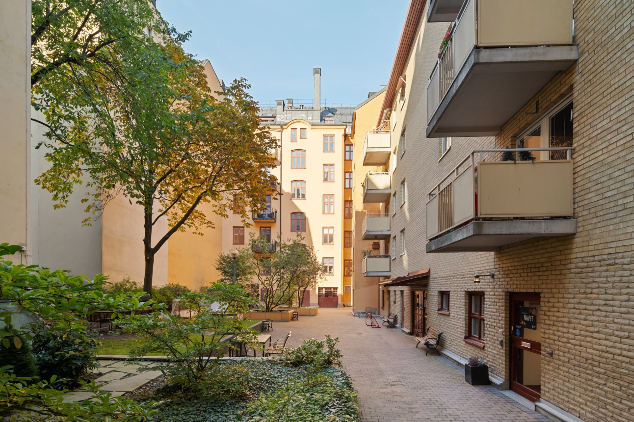 Föreningens fina innergård Kungstensgatan 28C